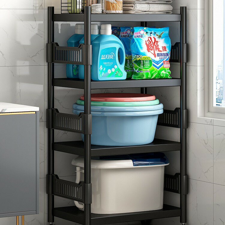 トイレ棚バスルーム床落ち多段洗面器収納棚トイレトイレ便器隙間収納棚