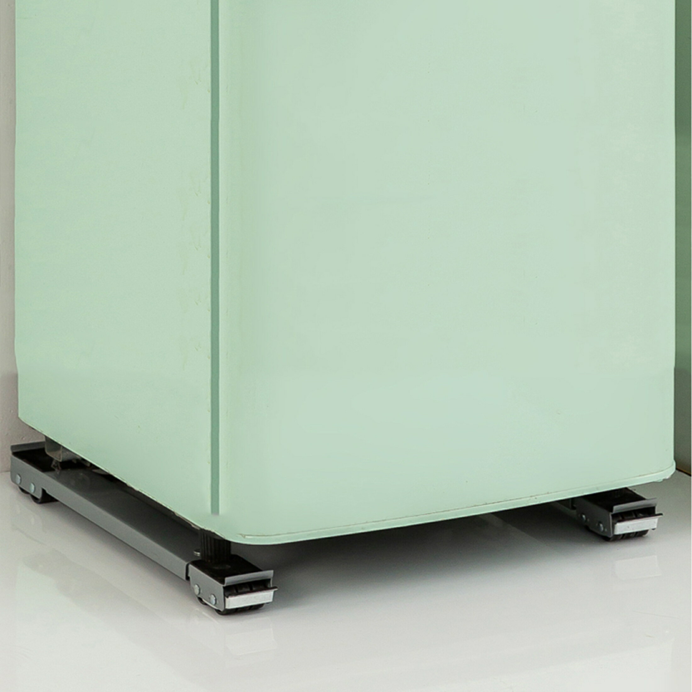 楽天いいものばかり調節可能な洗濯機スタンド 1セット 静音可動式トロリー 伸縮式金属製家電ローラー台車 冷蔵庫用 洗濯台 伸縮長さ 家庭移動&掃除用