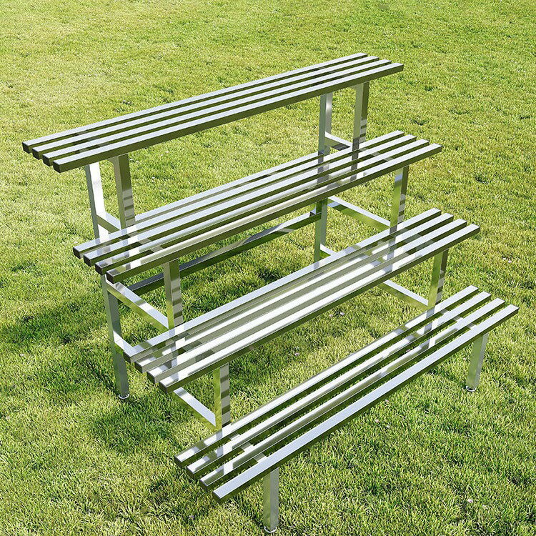 ステンレスプランター屋外バルコニー階段式多層屋外棚リビング床多肉鉄製プランター棚