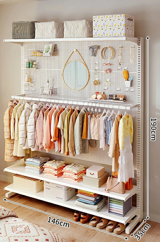 スタンドホールホール板パンチフリー仕切り棚戸締まり落とし玄関収納棚家庭用金属製服・帽子・靴棚