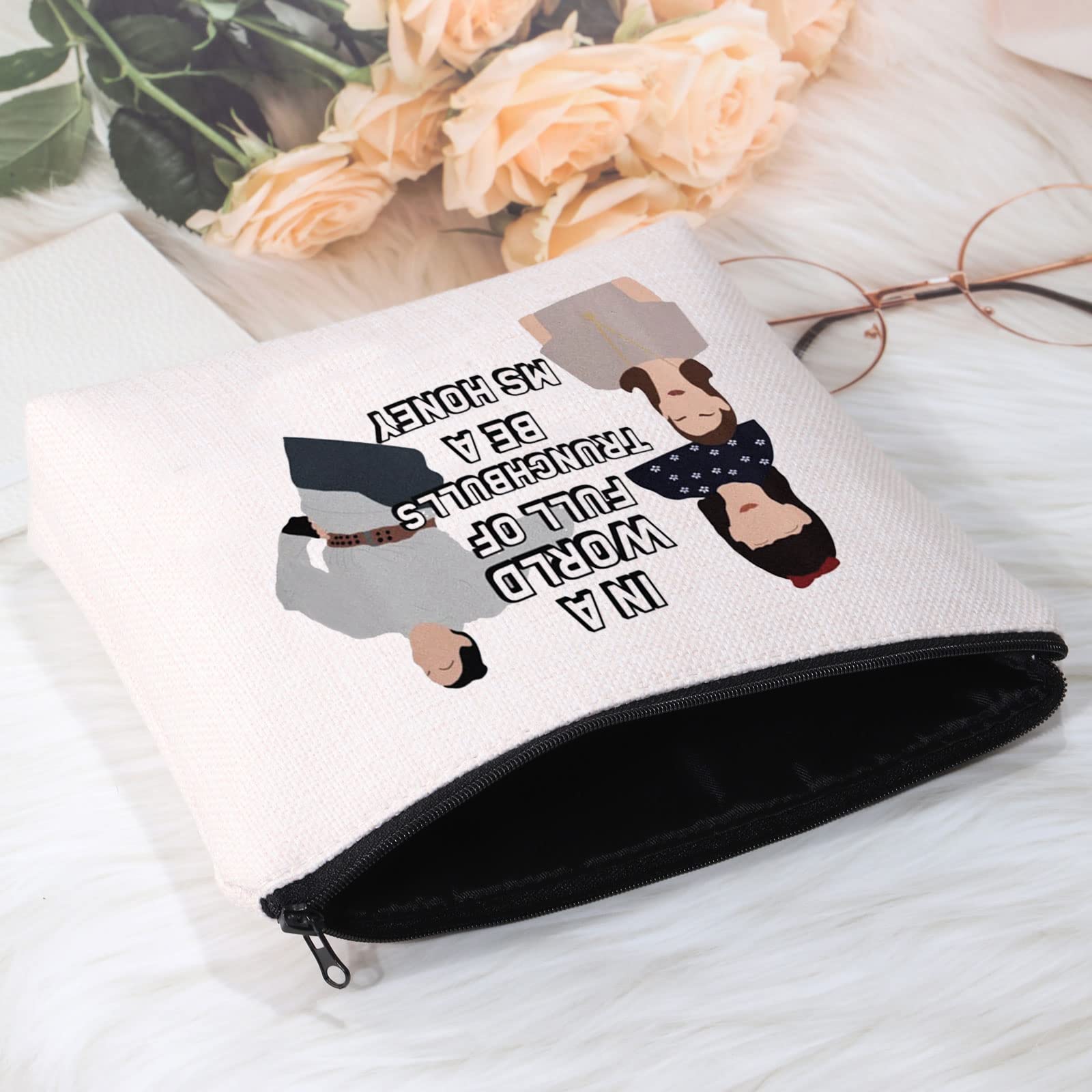 POFULL Matilda 映画「In a World of Trunchbulls be a Ms. Honey ジッパーポーチバッグ マチルダファンギフト, MS ハニーバッグ