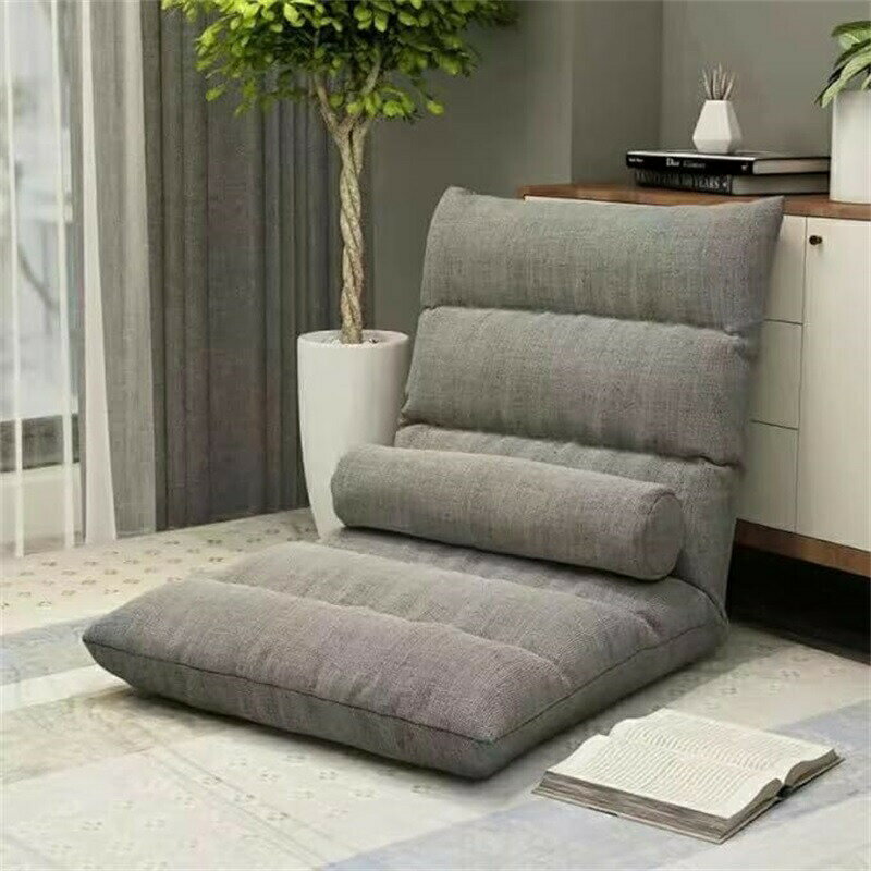 座椅子 フロアチェア 昼寝パッド 折りたたみ式 低反発ポリウレタン マイクロファイバー フロアソファ ..