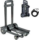 キャリーカート 折りたたみ式 台車 超コンパクト 静音 耐荷重量50KG 固定ロープ付き プレゼント