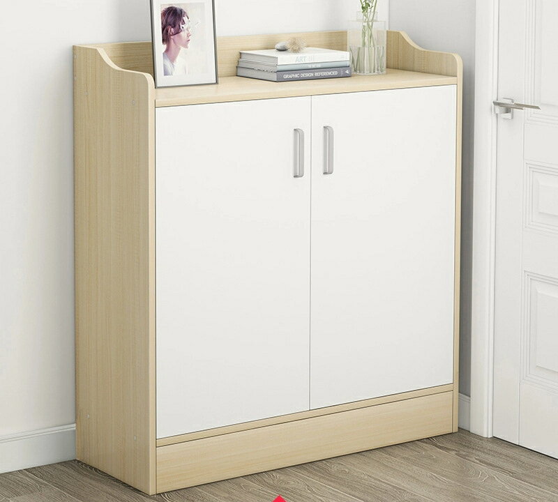 靴箱家庭用戸口のシンプルモダンな収納ロッカー北欧の簡単な入り口の経済的な多機能玄関キャビネット