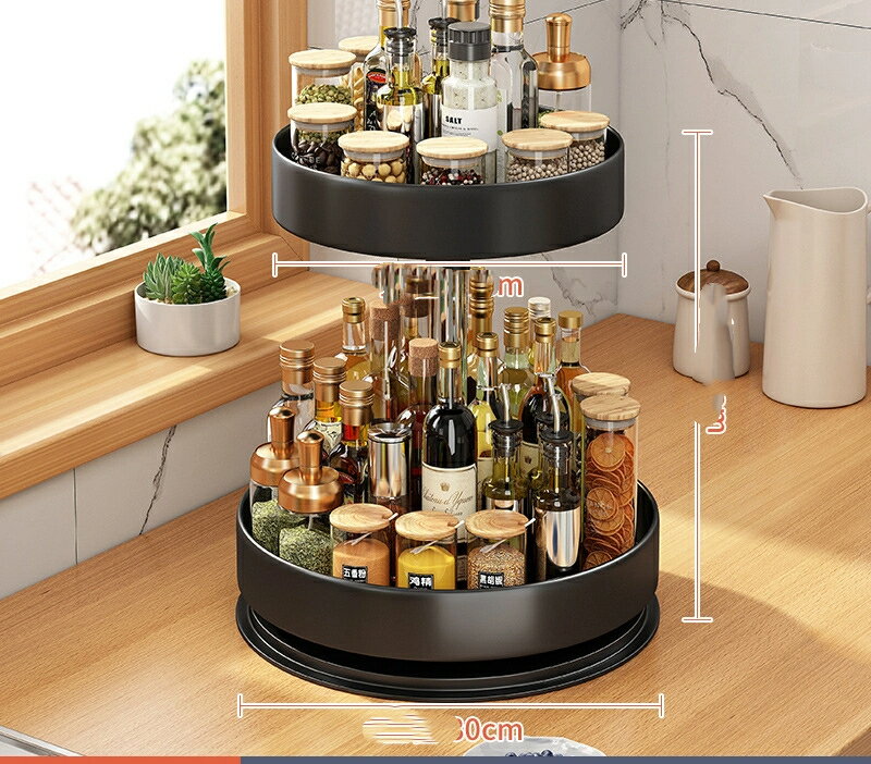 キッチン回転調味料棚家庭用台調味料調味料収納棚調味料収納ケース