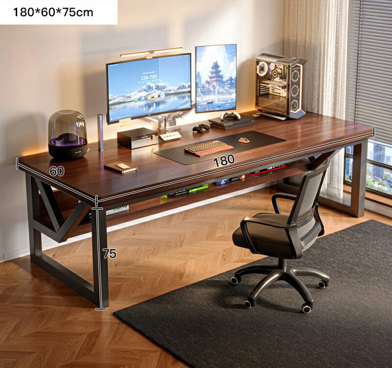 無垢材のコンピュータテーブル卓上式家庭用のeスポーツ机と椅子デスクワークデスク長方形の寝室机デス..