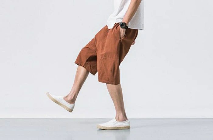 ショートパンツ 綿麻サルエルパンツ メンズ 大きいサイズ ハーフパンツ 5分丈 綿麻パンツ メンズ サルエル リネン 薄手 快適 カジュアル ゆったり 涼しい 薄手