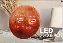 LEDデジタル時計 惑星時計 置き掛け両用 温度湿度表示 カレンダー表示 地球 月球 水星 火星 給電 時計 プレゼント ギフト 祝い