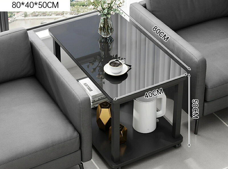 ソファーの中間小テーブル事務室の隅の小テーブルのカジュアルな受付辺数簡易的な二階方テーブルの棚