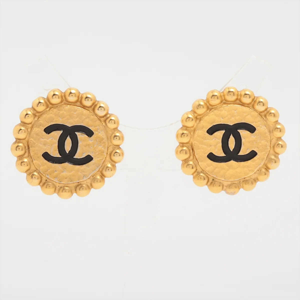 シャネル CHANEL ココマーク 95A イヤリング 金色 ゴールド ヴィンテージ Aクラス アクセサリー レディ..