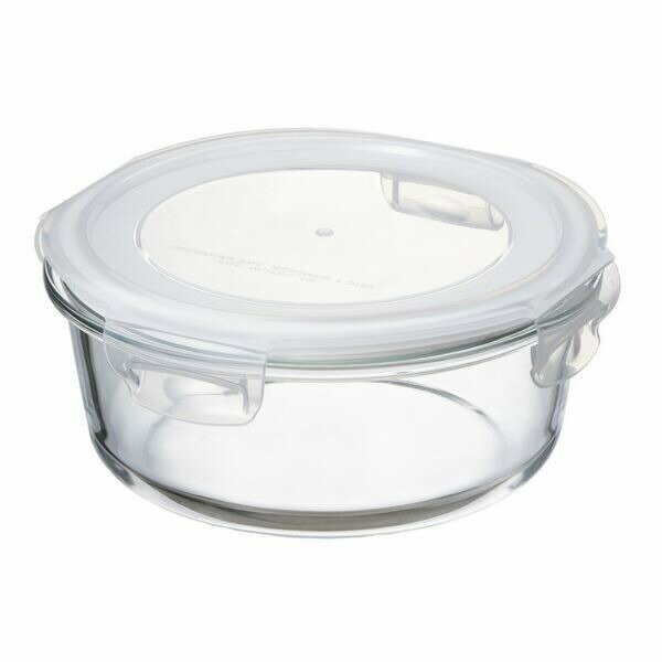 デリッシュ・ライフ耐熱ガラス保存容器 丸型1300ml イシガキ