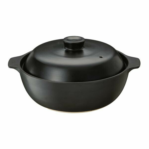 IH&直火対応 吹きこぼれにくい土鍋 9号 モダン イシガキ