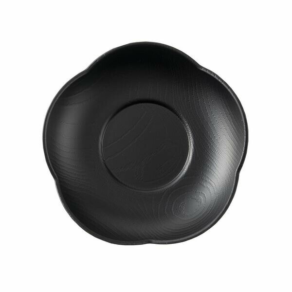 塗茶托 梅型 黒 アサヒ興洋