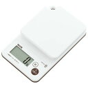 タニタ 洗えるデジタルクッキングスケール2kg ホワイト 【KW-201-WH】