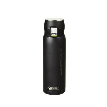 チャージャー 軽量ワンタッチスポーツマグ500 パウダーブラック 水筒 保冷 保冷 直飲み ステンレス ダイレクトボトル 500ml 0.5L パール金属 【RCP】【HB-4768】【T】