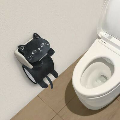 ねこのトイレロールペーパーホルダー ミミッツ 明邦