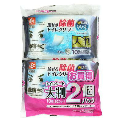【商品情報】●一枚で便器・床をしっかり拭ける大判サイズです。●使用後はそのままトイレに流せます。●ミシン目入りなので、用途に合わせて半分にカットしてご使用できます。●新改良シートで強度UP！ 取り出し時にちぎれにくくなりました。●特殊エンボス加工でシートが丈夫になり、汚れもとれやすくなりました。●トイレの拭き掃除と除菌・消臭ができます。強力な除菌率99.9%です。（※ウェットワイパー類の除菌性能試験方法に準ずる試験による）。●アルコールと銀イオンのW除菌効果により、便座や床などのニオイの元となる汚れや雑菌を取り除くので、除菌・消臭効果があります。●便利なオープンラベル付パックですので、詰め替えずにこのままご使用できます。●ほのかなせっけんの香り。 ■商品サイズ(約)：44×16cm■材質：シート：パルプ成分：水、エタノール、安定化剤、除菌剤、界面活性剤、銀系除菌剤、香料【備考】■生産地/日本【関連ワード】