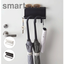 山崎実業 スマート smart トレー付き マグネットアンブレラホルダー マグネット式 傘立て 傘ホルダー 扉 取付け かさ立て ホワイト ブラック 傘立て おしゃれ 折りたたみ傘 吊るす YAMAZAKI 山崎実業 【5041 5042】