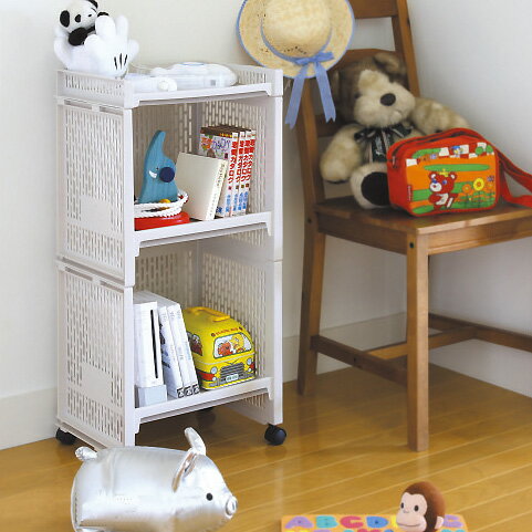 【BR完売】【日本製】収納ラック 積み重ねできる整頓ラック Lサイズ 2段セットe-rack スッキリ ボックス 片付け キッズ 子供 学生 台所 小物 スタッキング【RCP】【BE BR】【キャッシュレス 還元 対象店】