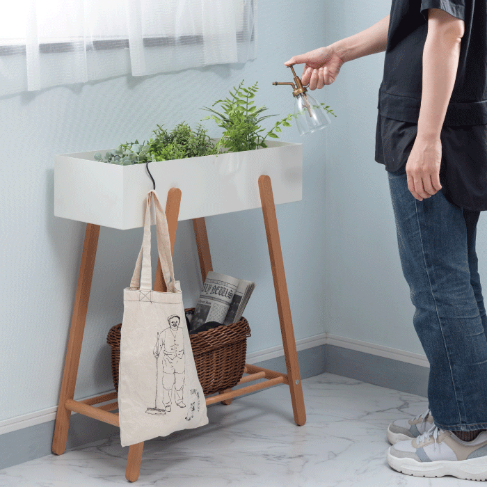 プランタースタンド ラック ディスプレイラック 観葉植物 フェイクグリーン 収納 ...