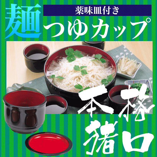 そうめんやおそばに！ 本格派の和の麺つゆカップ 薬味皿付き猪口 ※1個 パール金属 【RCP】【H-5283】