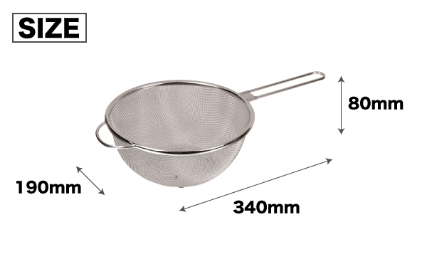 送料無料 【●日本製】新潟県燕三条製 手付きザル 18cm しっかりとした作りの ステンレス製 ストレーナー 日本製 柄つき 水切りざる パール金属 【HB-1632】【CP】