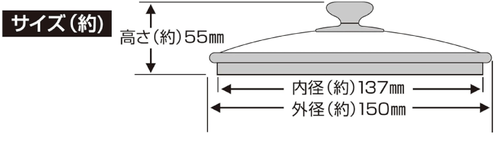 【新しくなりました】強化ガラス蓋 14cm 蒸...の紹介画像3