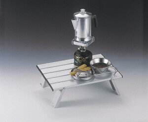 コンパクト 折りたたみ式 アルミロールテーブル CAPTAIN STAG パール金属 【RCP】【M-3713】