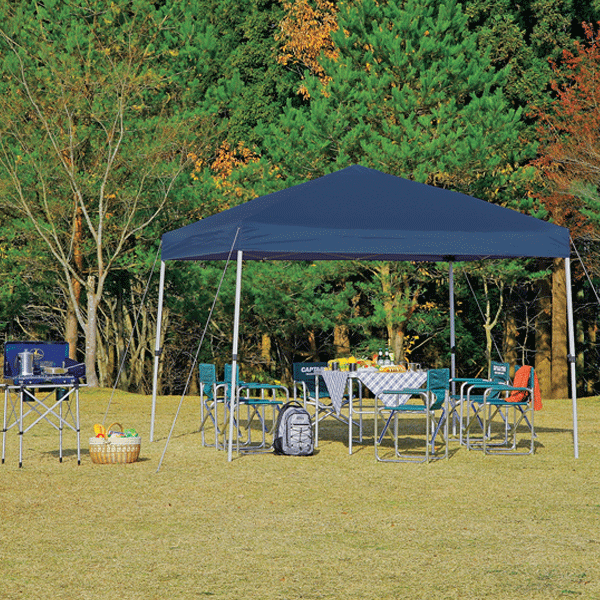 クイックシェード簡単組立タープ 300UVサイズ(キャリーバッグ付) CAPTAIN STAG パール金属 【RCP】【M-3276】