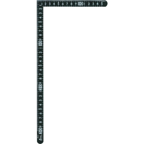 シンワ　曲尺小型　サンデーカーペンター黒色30cm×15cm　表裏同目【12435】 販売単位：1本(入り数：-)JAN[4960910124356](シンワ 曲尺) シンワ測定（株）【05P03Dec16】