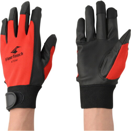 アトム　ファインタッチ　レッド　LL【2027RLL】 販売単位：1双(入り数：-)JAN[4970181207870](アトム 合成皮革・人工皮革手袋) アトム（株）【05P03Dec16】