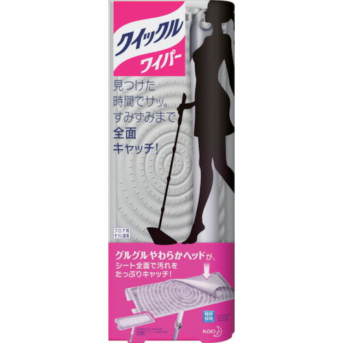 【特長】●フローリング・ビニール床などの清掃がこれ一つで簡単にできます。●ヘッド部が自由自在に動くので、狭い場所や部屋の隅々までしっかり掃除できます。●軽いので壁や天井などの高いところの清掃も苦になりません。●ミクロ繊維がホコリ・髪の毛をからめとって離しません。【用途】●フローリング床、ビニール床、畳、壁、天井などのお掃除に。【仕様】●長さ(mm):1130●幅(mm):250●質量(g):434【材質/仕上】●パイプ（柄）: アルミ、ポリアセタール●グリップ: ポリプロピレン（PP）、ポリアセタール●ヘッドプレート部: ABS樹脂、ポリカーボネート、ポリアセタール、ポリエチレン●クッション部: 発泡ウレタン●シート:ポリエステル、ポリプロピレン（PP）【セット内容/付属品】【受注数(例：1Pk)内に含まれる数量(例：42本)】-【JANコード】4901301262790【注意】【在庫種類】-【別途送料について】* 複数購入により大型宅配便で配送する必要がある場合、 荷別れする場合は別途送料を御見積いたします。* 離島・一部地域は追加送料がかかる場合があります。【納期】-【ブランド】Kao【メーカー】花王（株）【原産国】日本【オレンジブック掲載箇所】2015年オレンジブック 4 1906* 関連商品の掲載をしております。【商品画像】※商品画像は該当商品の画像となります。※品番等をご確認していただき、お間違いのないようにご注文ください。【環境配慮事項】【エビデンス】メーカー希望小売価格はメーカー広告に基づいて掲載しています。【エビデンス出典】エビデンスの出典となります。オフィス住設用品→清掃用品→モップ【オレンジブック掲載箇所】2015年オレンジブック 4 1906