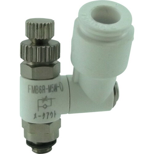 チヨダ　ファイブミニスピードコントローラβ　白　メーターアウト【FMB6RM5WO】 販売単位：1個(入り数：-)JAN[4537327038073](チヨダ エアバルブ) 千代田通商（株）【05P03Dec16】(4)