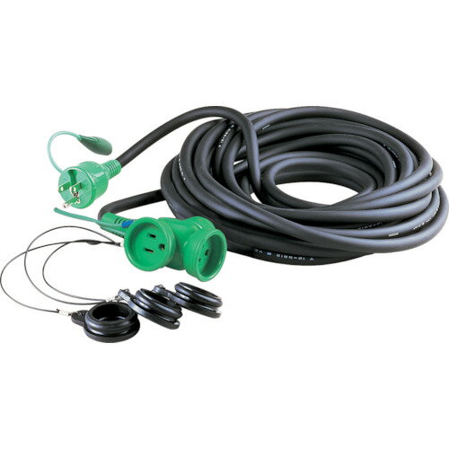 日動　アース付防雨型延長コード10m【PPTW10E】 販売単位：1本(入り数：-)JAN[4937305006344](日動 延長コード) 日動工業（株）【05P03Dec16】