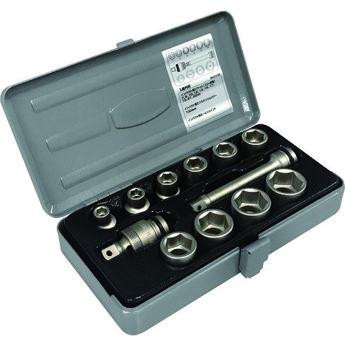TONE　インパクト用ソケットセット（メタルトレー付）　12pcs【NV3102】 販売単位：1S(入り数：-)JAN[4953488269079](TONE インパクト用ソケット) TONE（株）【05P03Dec16】