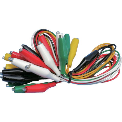 テイシン電機　テストリード中　56cm　シールドクリップM両端付【TLA2】 販売単位：1袋(入り数：10本)JAN[4523956100021](テイシン クリップ・テストリード) テイシン電機（株）【05P03Dec16】