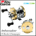 (c)【取り寄せ商品】 アブガルシア AMB.5500CS Rocket Champagne (右ハンドル) (2017年モデル) /ベイトキャスティングリール/ブラックバス/Ambassadeur CS Rocket/Abu Garcia