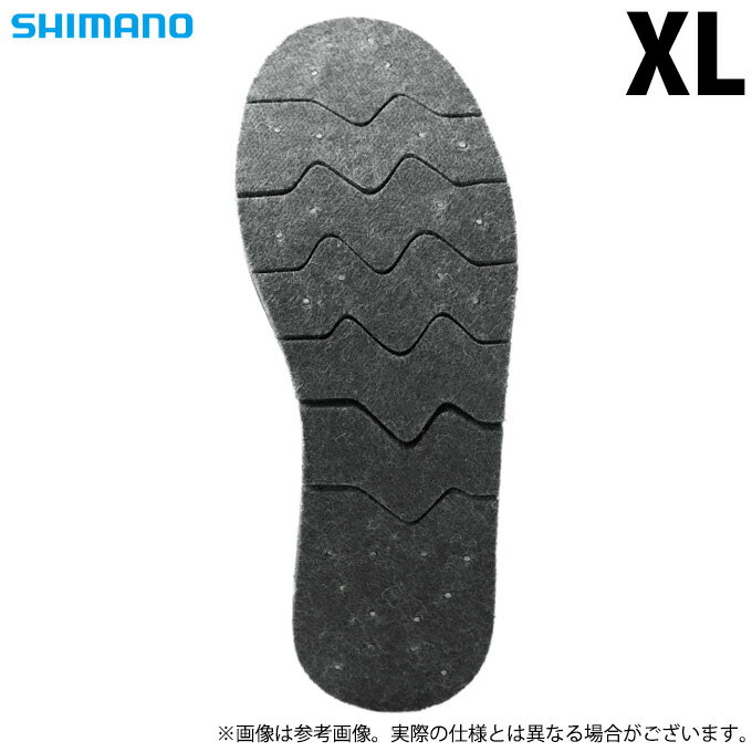 (c)【取り寄せ商品】 シマノ KT-003V (XLサイズ) ジオロック カットピンフェルトソールキット 中丸 (ダークグレー) (ソール・替えソール／2022年モデル)