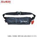 (c)【取り寄せ商品】 釣武者 TM9320RS自動膨張式 ライフジャケットウエストタイプ (IMPCTブラック) (ライフジャケット・TypeA/2022年モデル)