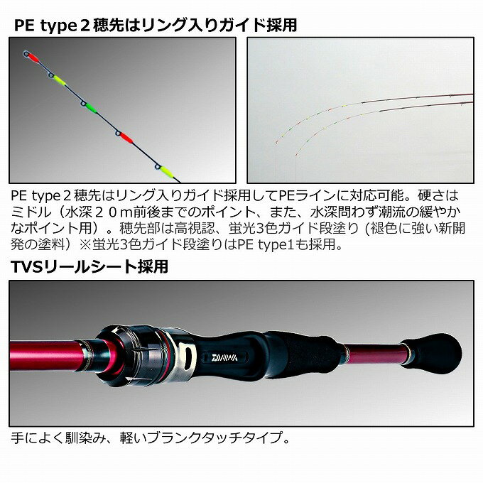 (c)【取り寄せ商品】 ダイワ BJイカダ AIR W 157MT (釣竿・ロッド／2022年モデル) 3