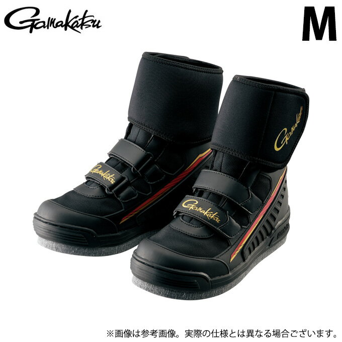 (c)【取り寄せ商品】 がまかつ GM4537 (M／ブラック) ウェーディングシューズ(フェルト) (靴・鮎用品／2023年春夏モデル)