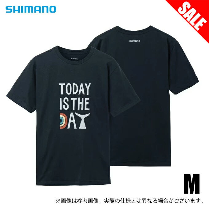 (5) シマノ SH-003V (M／ネイビー) オーガニックコットン グラフィック Tシャツ (フィッシングウェア／2023年春夏モデル) /23SS