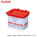 (c)【取り寄せ商品】 釣武者 TsuriMusha 水切りエサBOX レッド/ホワイト (釣用品/2023年モデル)