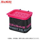 (c)【取り寄せ商品】 釣武者 TsuriMusha 水切りエサBOX ピンク/ブラック (釣用品/2023年モデル)