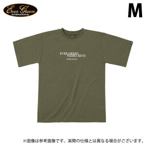 (c)【取り寄せ商品】 エバーグリーン E.G.ドライミックス Tシャツ Aタイプ (カーキ／M) (フィッシングウェア／2023年モデル)