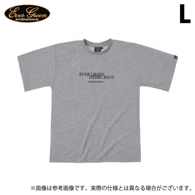 (c)【取り寄せ商品】 エバーグリーン E.G.ドライミックス Tシャツ Aタイプ (グレー／L) (フィッシングウェア／2023年モデル)