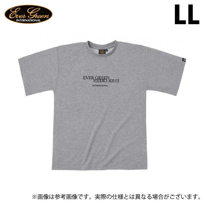 (c)【取り寄せ商品】 エバーグリーン E.G.ドライミックス Tシャツ Aタイプ (グレー／LL) (フィッシングウェア／2023年モデル)