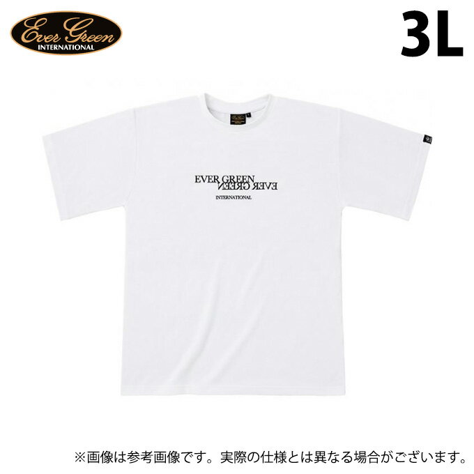 (c)【取り寄せ商品】 エバーグリーン E.G.ドライミックス Tシャツ Aタイプ (ホワイト／3L) (フィッシングウェア／2023年モデル)