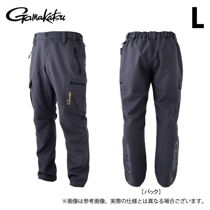 (c)【取り寄せ商品】 がまかつ GM3703 (L／グレー) フィッシングパンツ (フィッシングウェア／2023年春夏モデル)