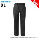 (7)【目玉商品】 シマノ RA-024W (XL／ブラック) アングラーズシェル パンツ 01 (フィッシングウェア／2023年春夏モデル) /1s6a1l7e-wear / s-w-23